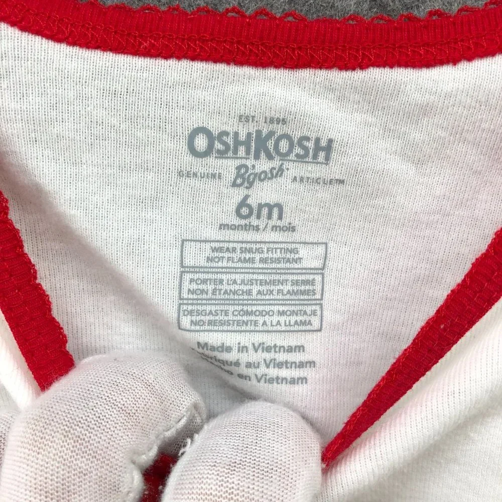 NWT Oshkosh B'gosh Baby 6M Christmas Grumpy Cat‎ Graphic T Shirt Long Sleeve